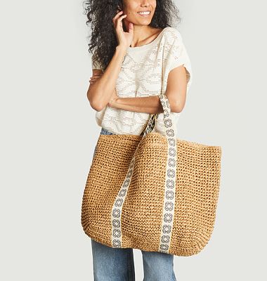 Berta large straw bag