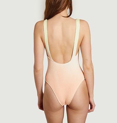 Ombre Ella textured one-piece swimsuit