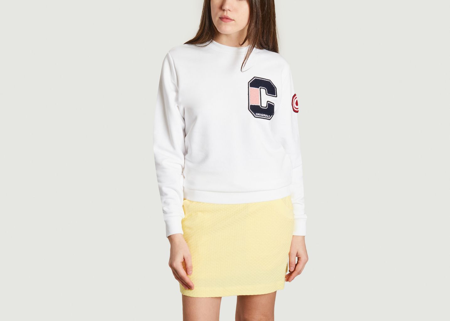 Sweatshirt en coton avec patchs - Colmar