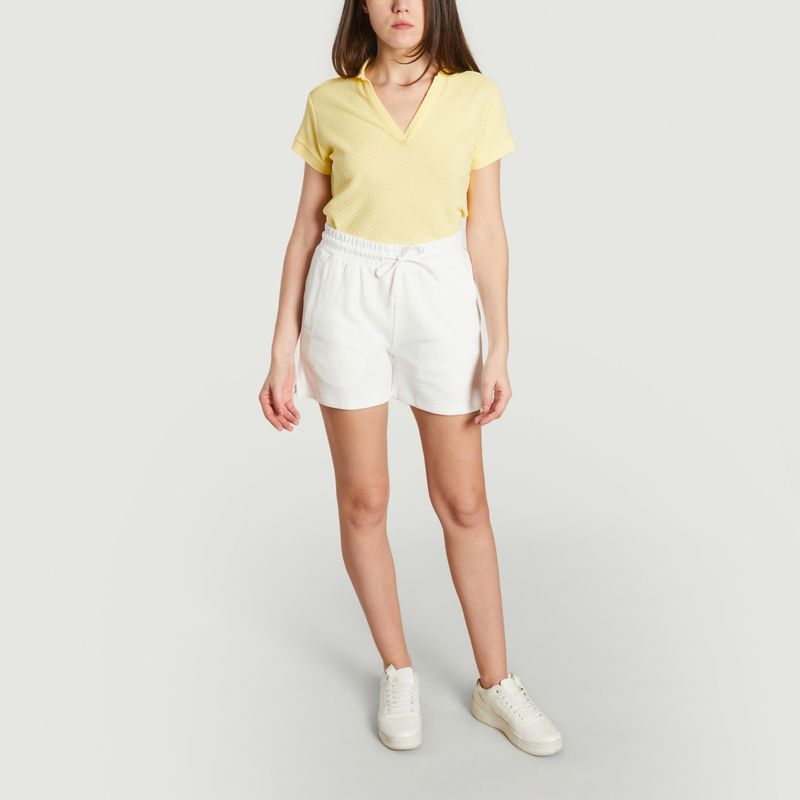 Plain cotton fleece shorts - Colmar