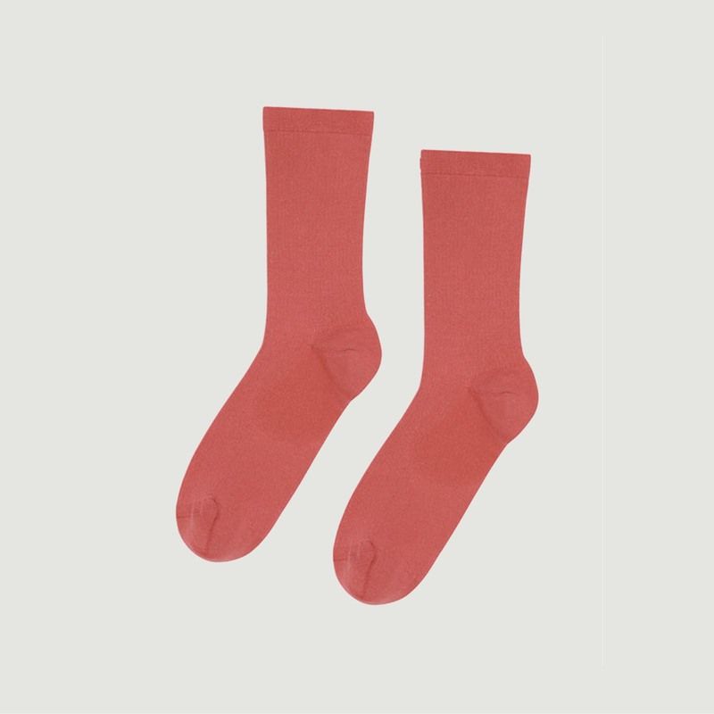 Klassische gerippte Socken uni - Colorful Standard