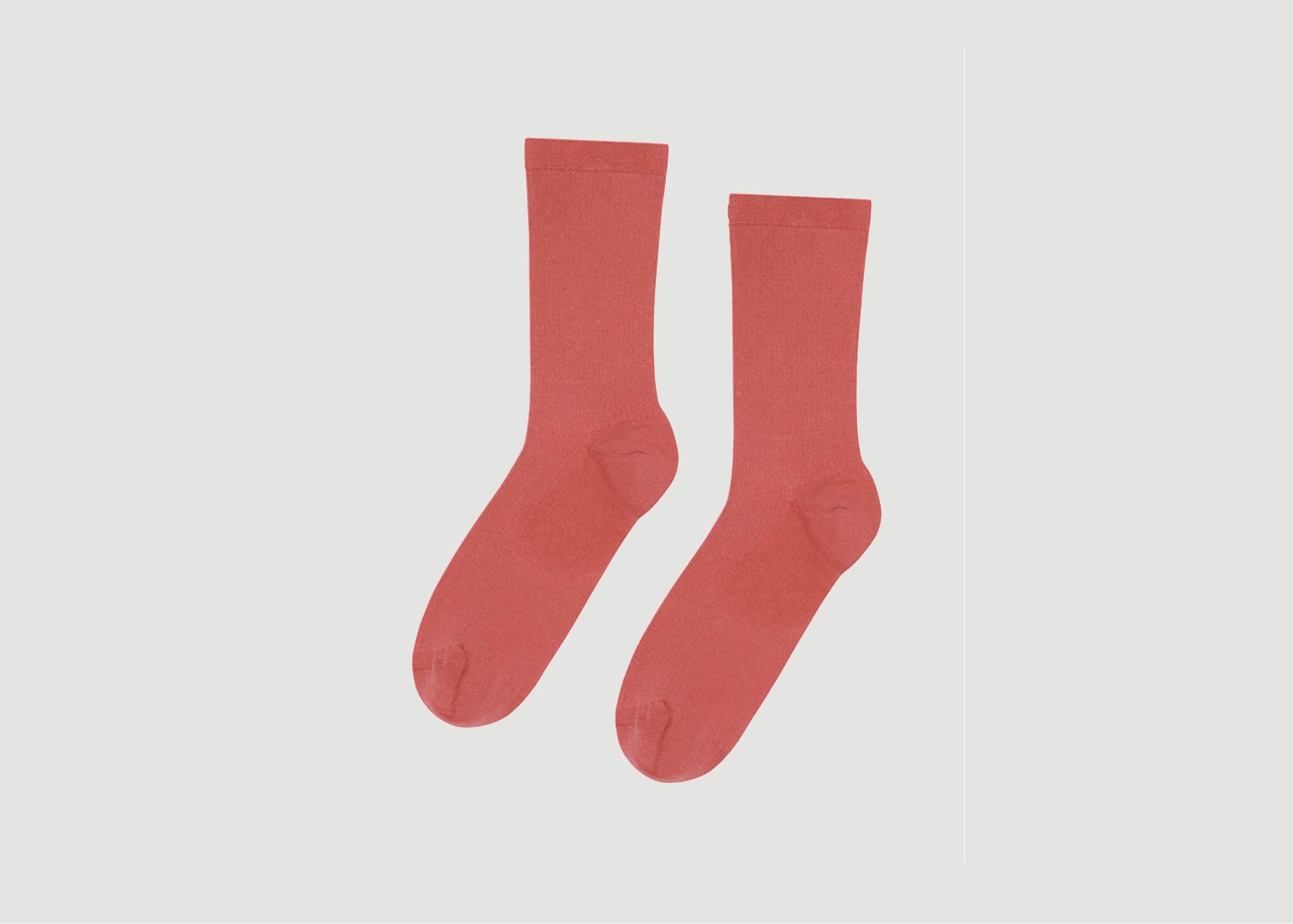 Klassische gerippte Socken uni - Colorful Standard