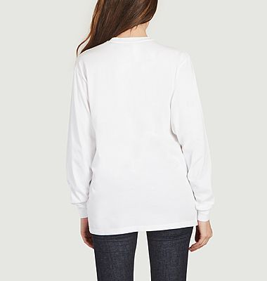 T-shirt à manches longues oversize en coton bio