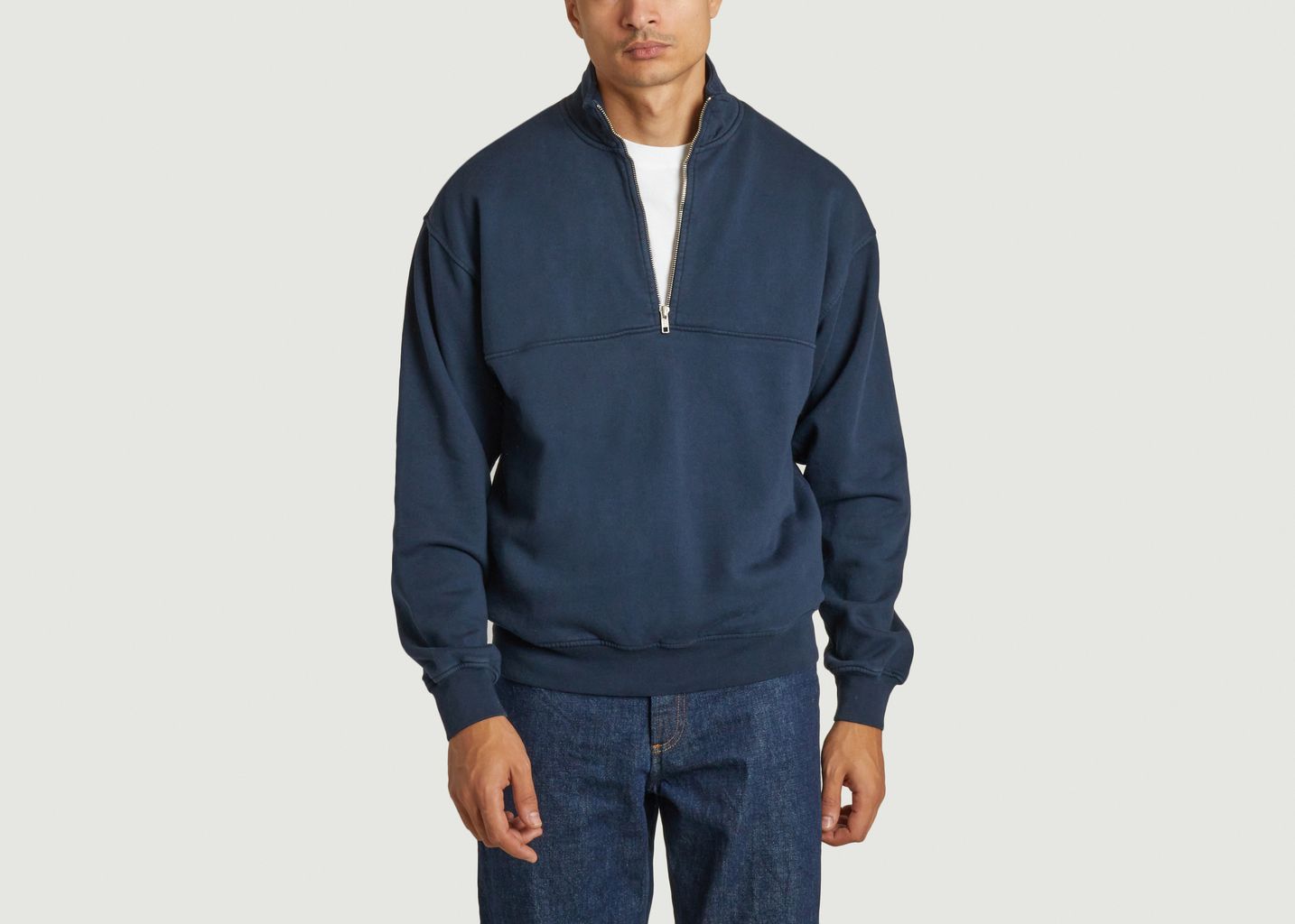 Organic Quater Zip Sweater  - Colorful Standard