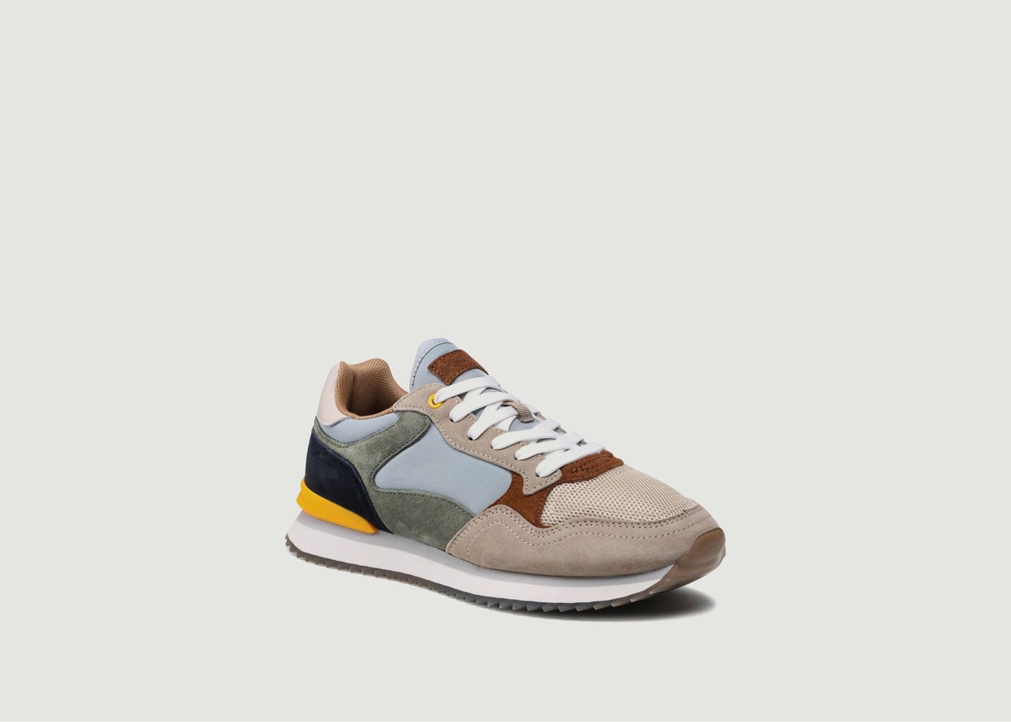 Low running sneakers leather and fabric Montevideo - Hoff