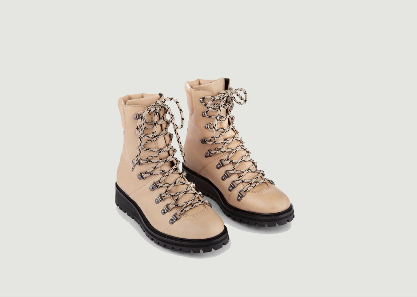 Alpine lace-up flat boots - Ivylee