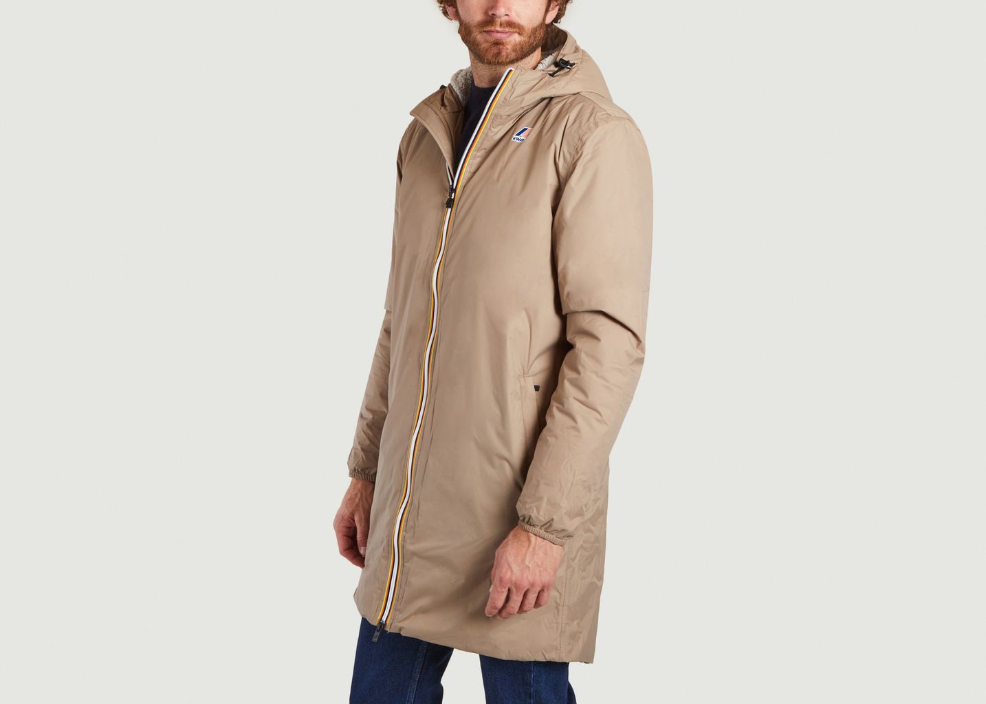 Veste longue doublée polaire Le Vrai 3.0 Eiffel Orsetto - K-Way