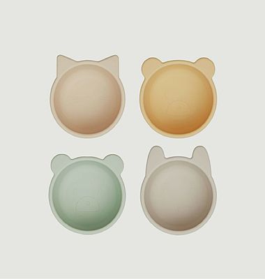 Malene silicone bowl - 4 pack