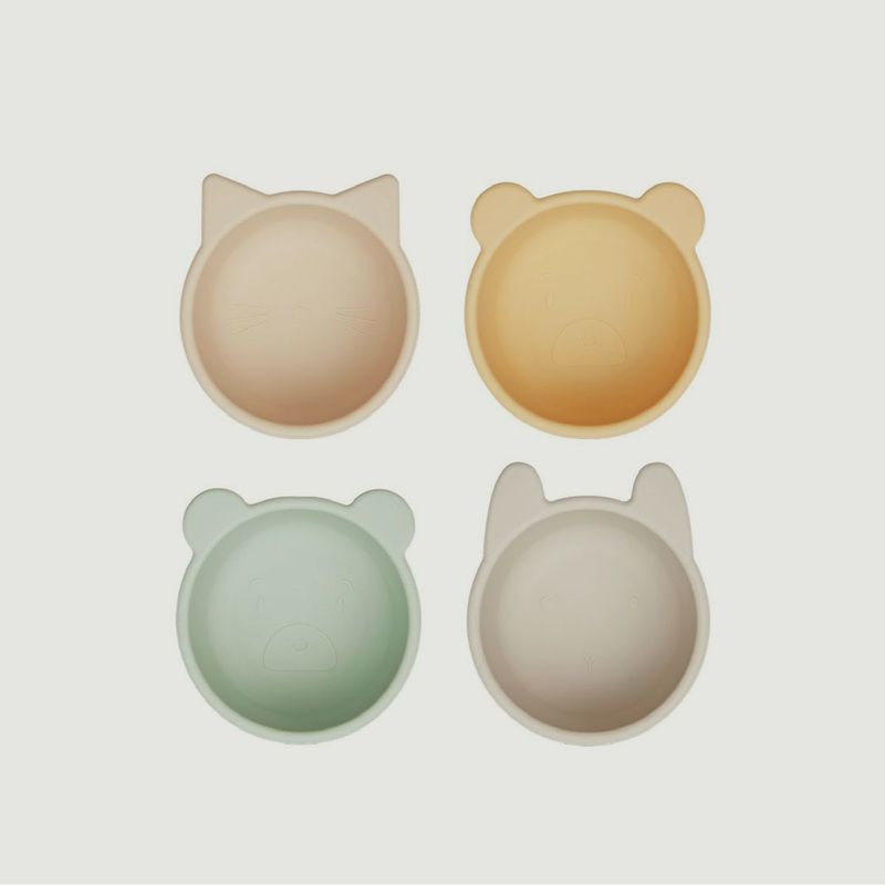Malene silicone bowl - 4 pack - Liewood