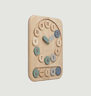 Wooden clock games for children yelena toy clock