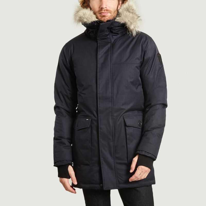 Yves waterproof parka Navy Blue Nobis | L’Exception