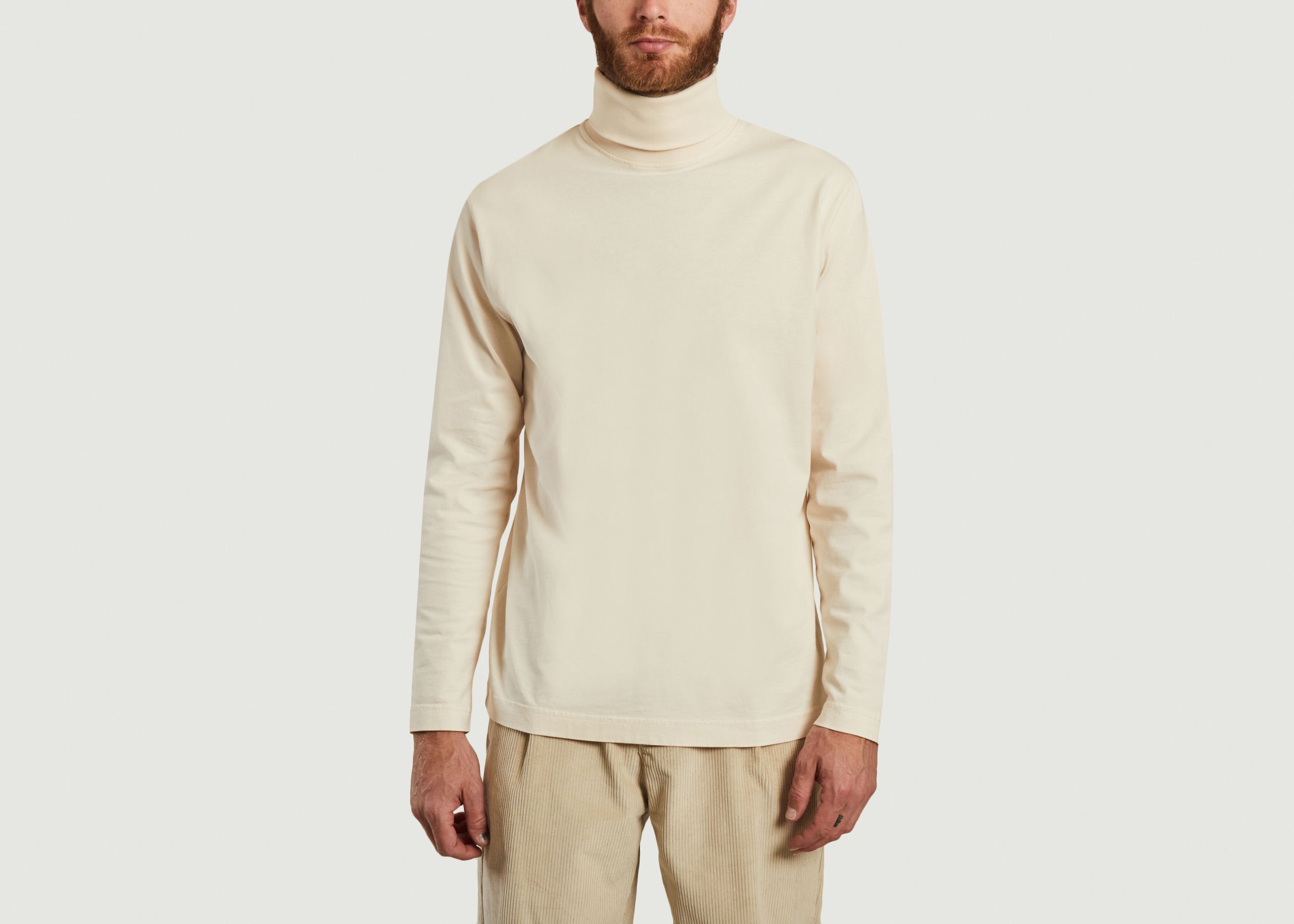 Yves long sleeves turtleneck organic cotton t-shirt - Outland