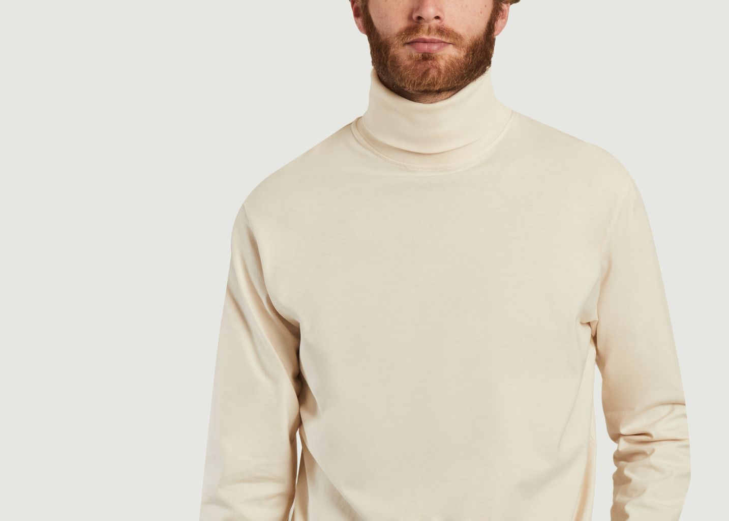 T-shirt manches longues col roulé en coton bio Yves - Outland