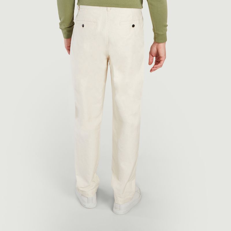 Organic cotton pants with pleats - Outland