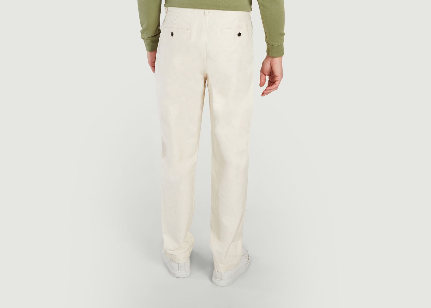 Organic cotton pants with pleats - Outland