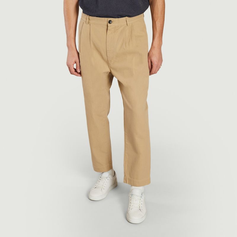 Double pleated pants