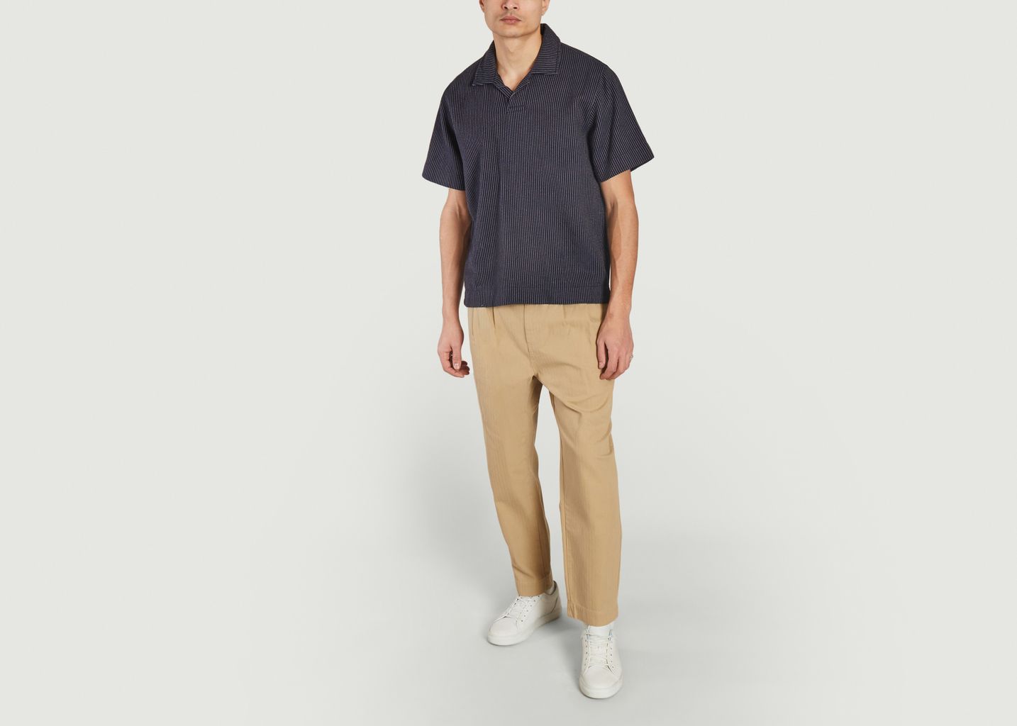 Double pleated cotton pants - Outland