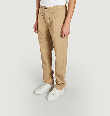 Cotton pleated pants