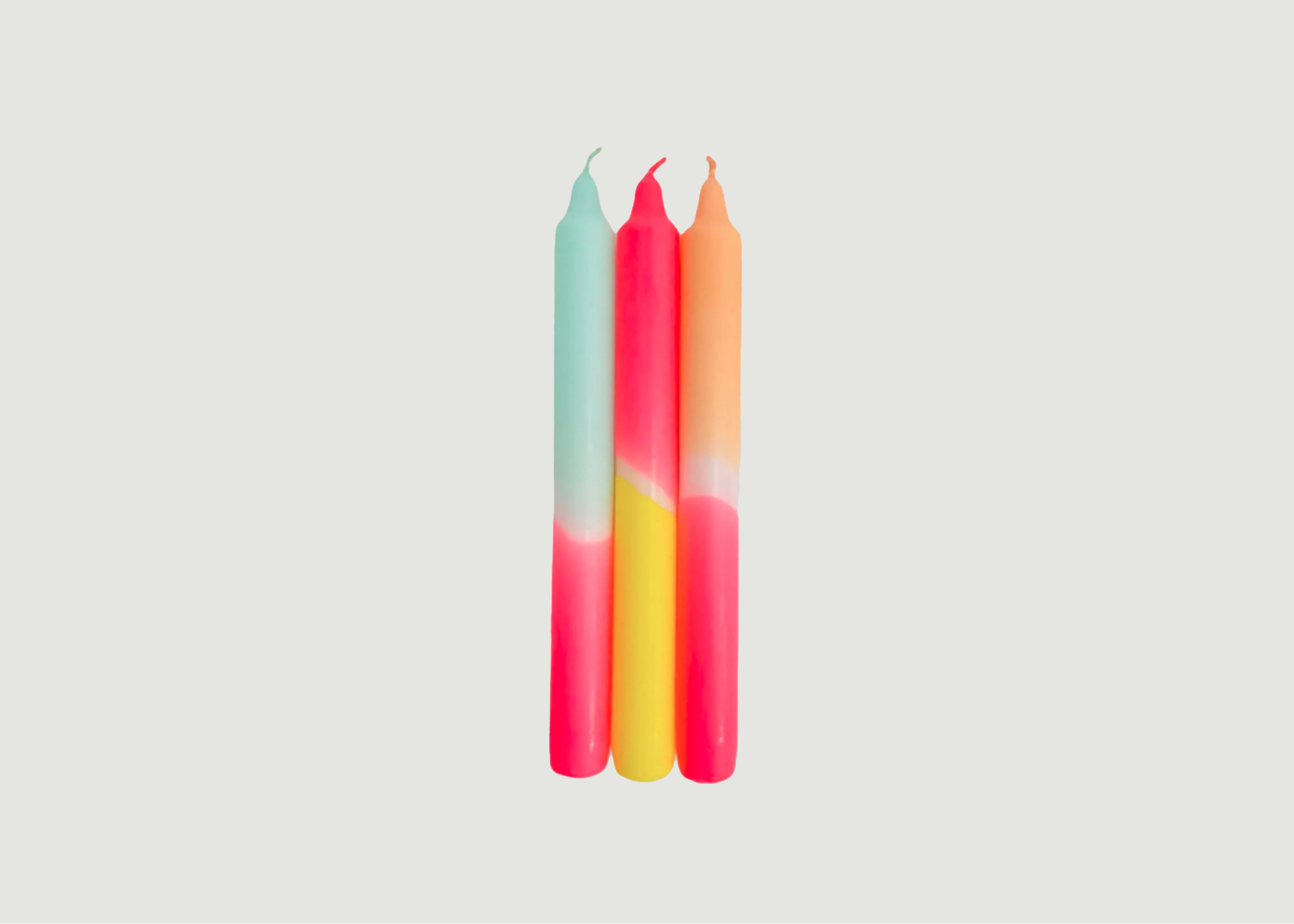 Dip Dye Neon Dip Sunshine Club Candle - Pink Stories