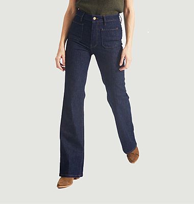 Piper gross flare jeans