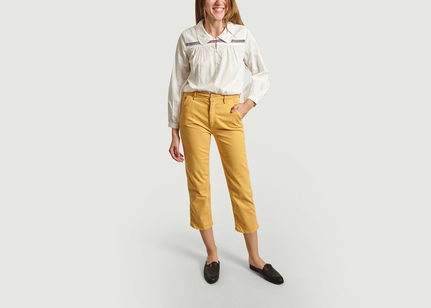 Sandy High Waist 7/8 Length Trousers - Reiko