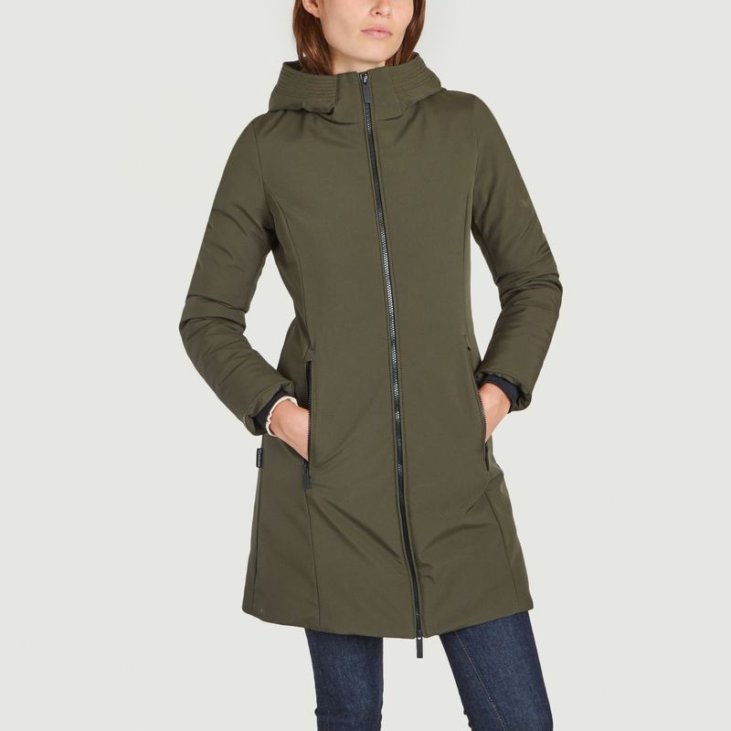 Firth long, fitted hooded parka - Woolrich