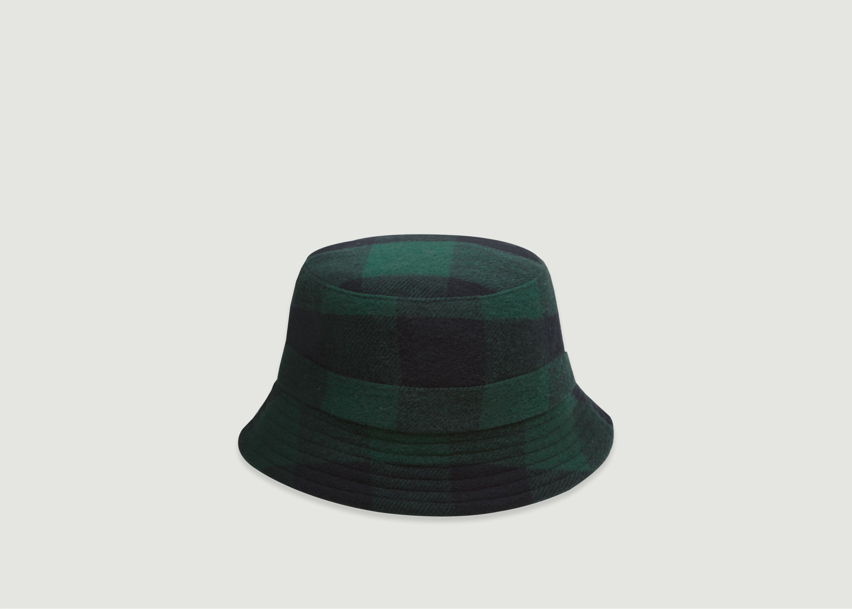 Karierter Eimer Hut aus Wolle - YMC