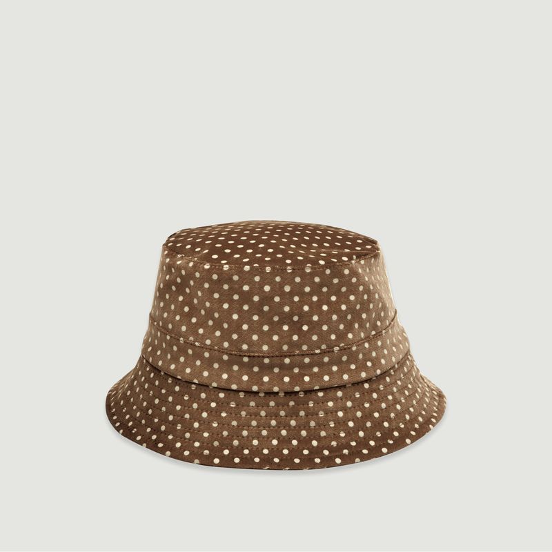 Velvet polka dots bucket hat - YMC