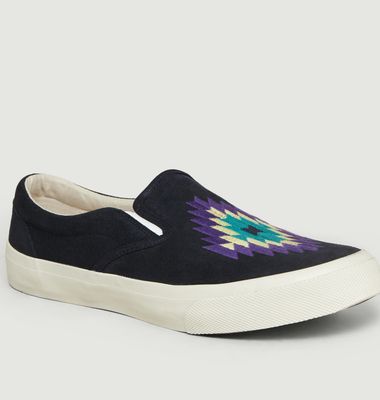 Slip On Embroidered Trainers