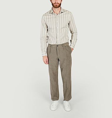 Pantalon Miniera en chanvre laine et coton 