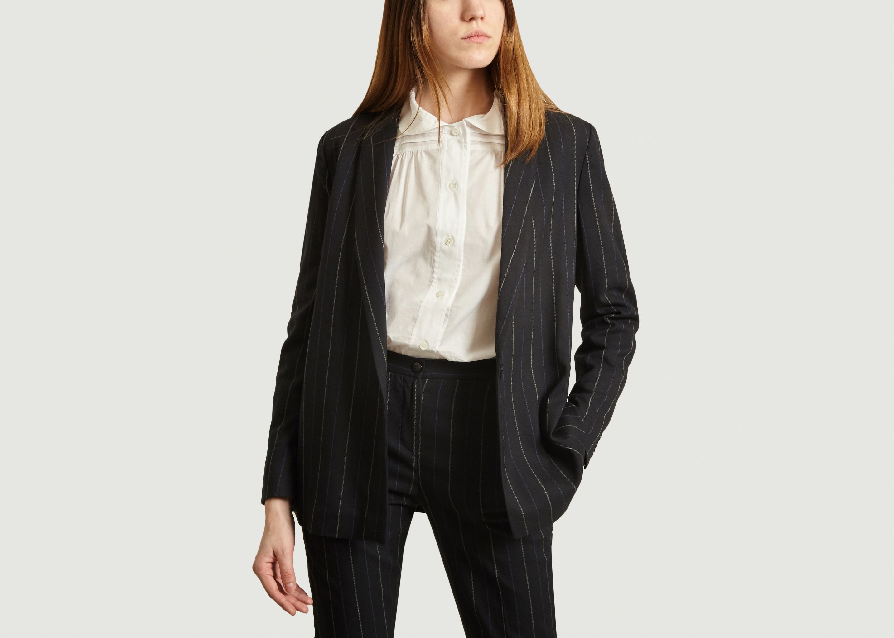 Camille tailored jacket with tennis stripes - Admise Paris