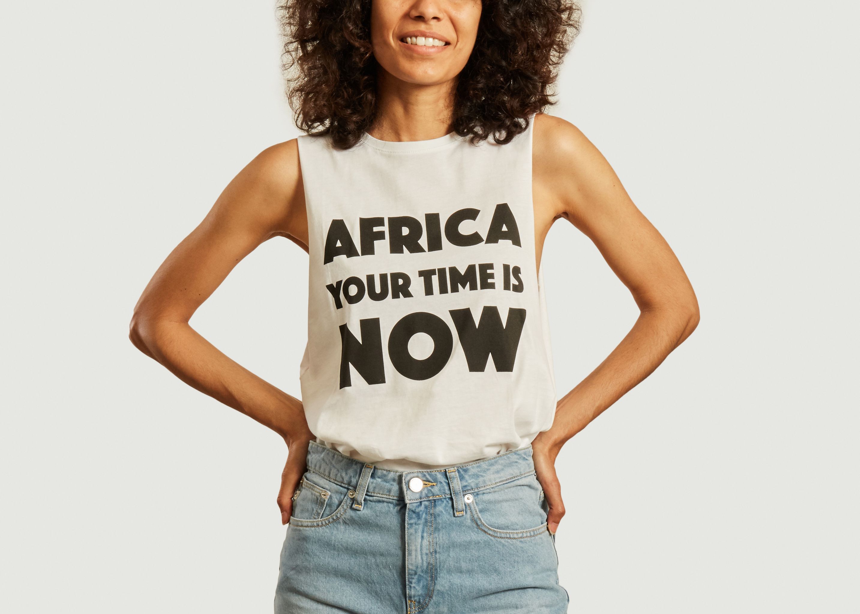 AYTIN printed tank top - Africa your time is now