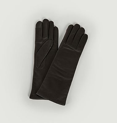 Christina cashmere-lined leather gloves