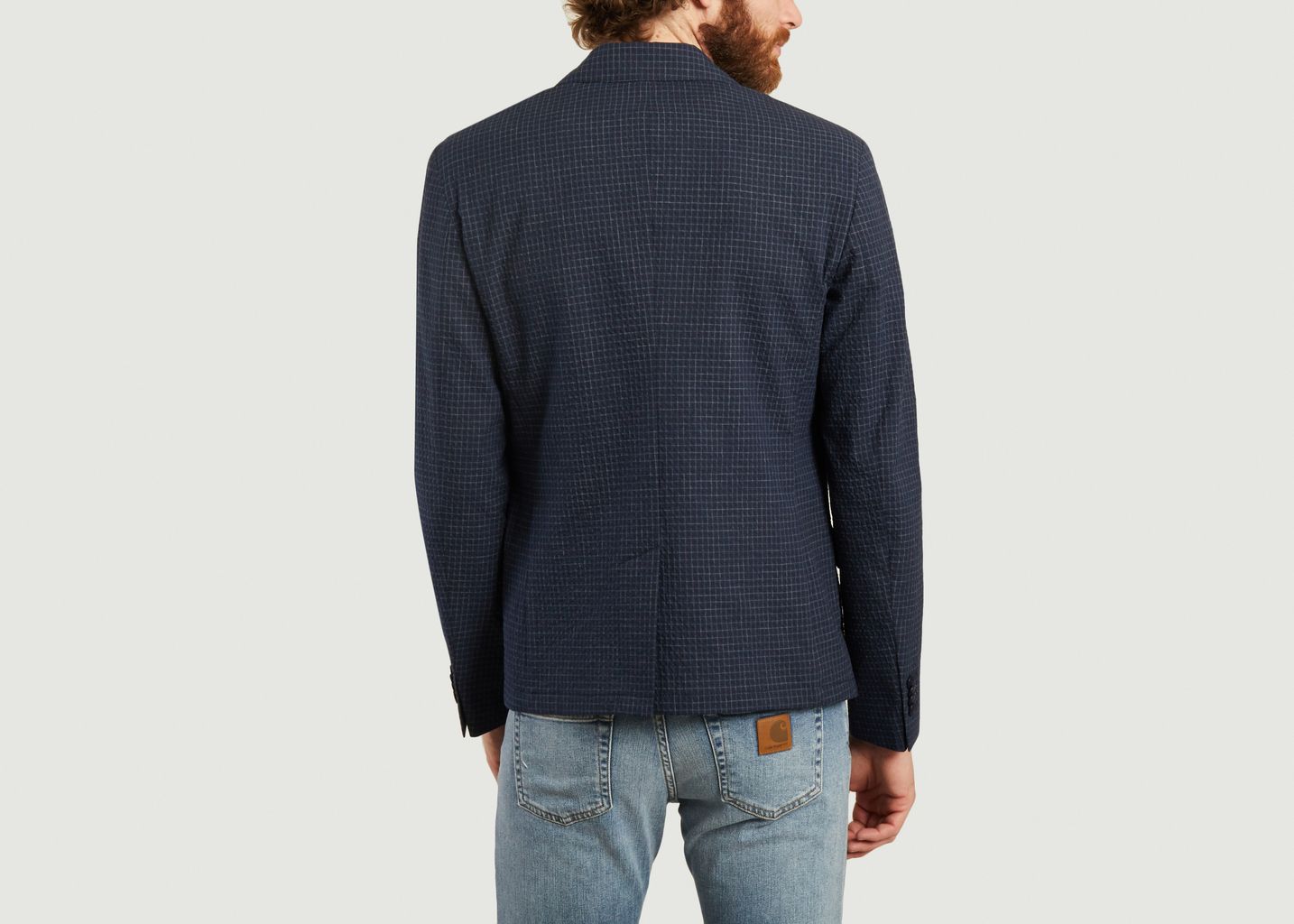 Veste de costume à carreaux - agnès b.