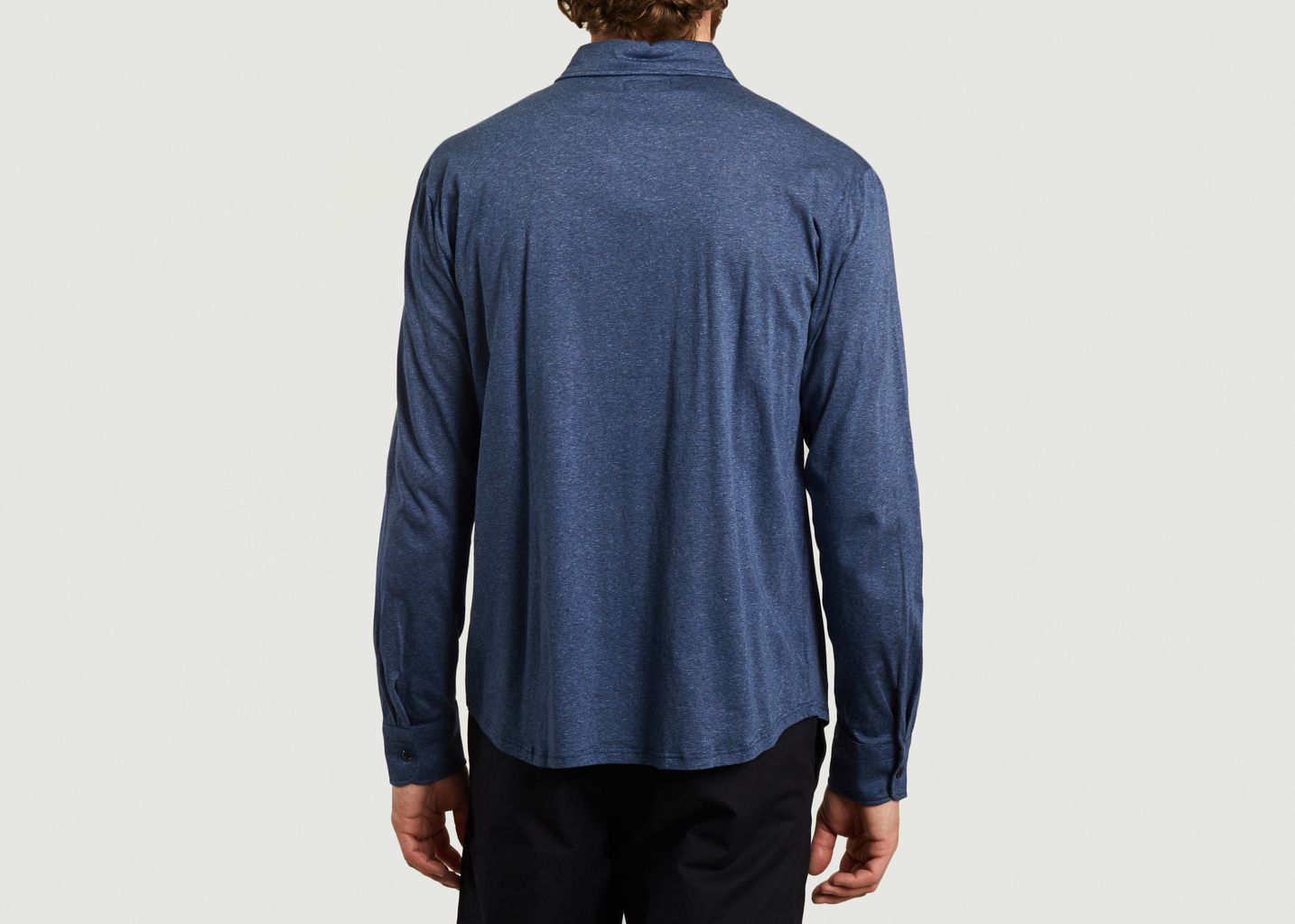 Chemise en jersey à micro rayures John - agnès b.