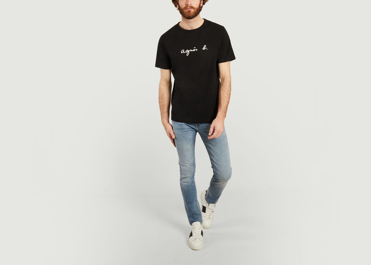 T-shirt logotypé en coton - agnès b.