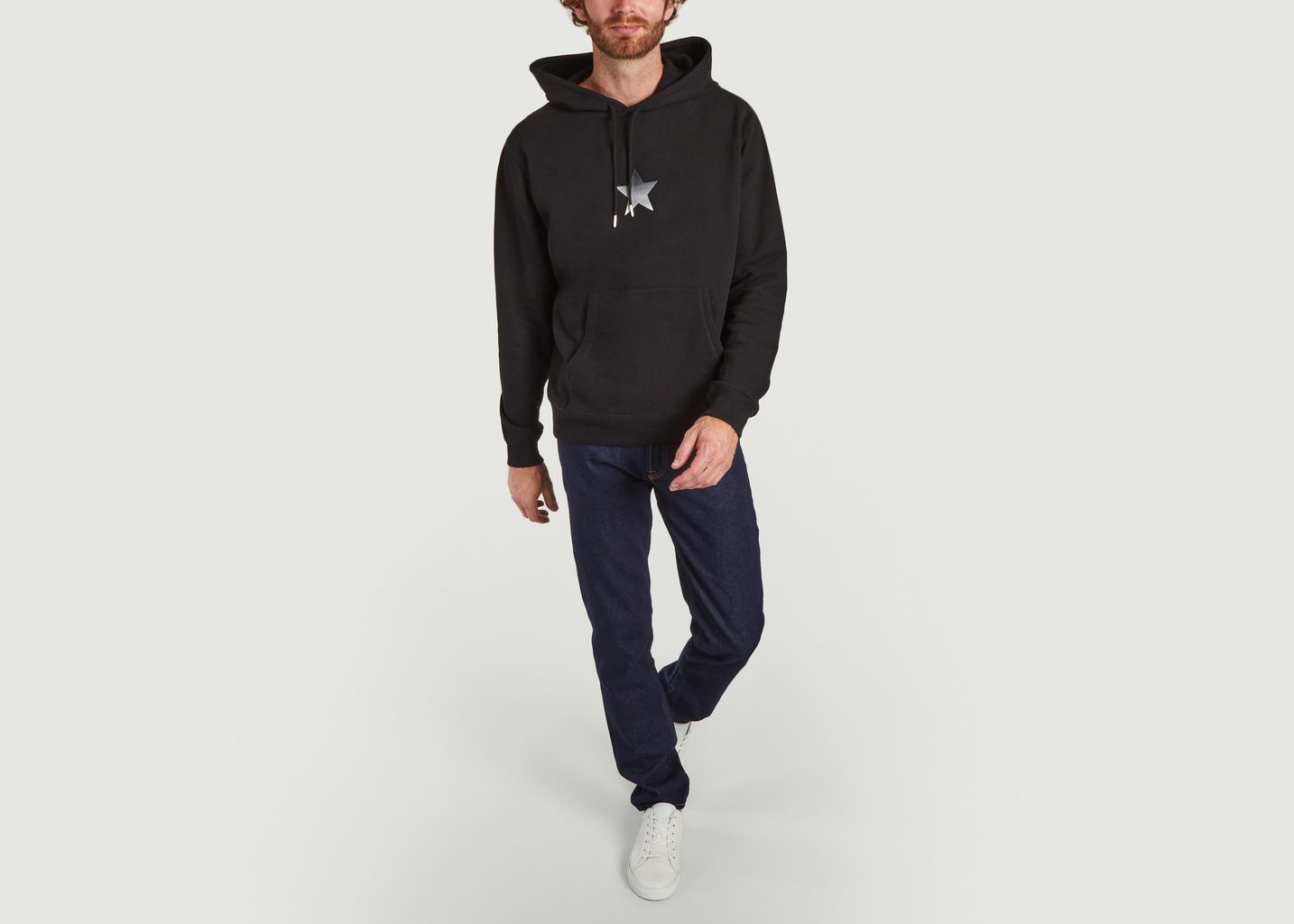 Hoodie brodé étoile Porto - agnès b.