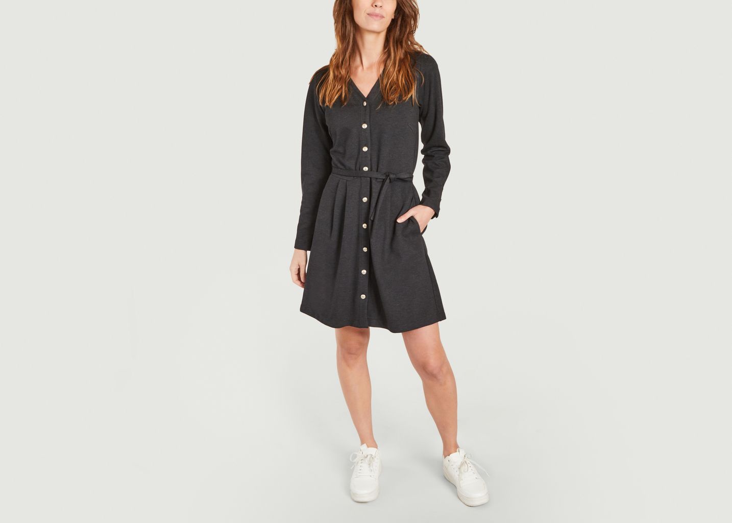 Robe ceinturée boutonnée Eloise - agnès b.