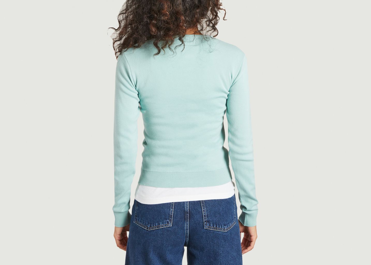 Cardigan en coton Swing Nacre - agnès b.