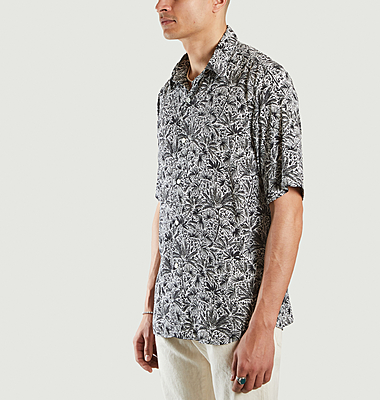 Chemise manches courtes imprimé végétal Andy
