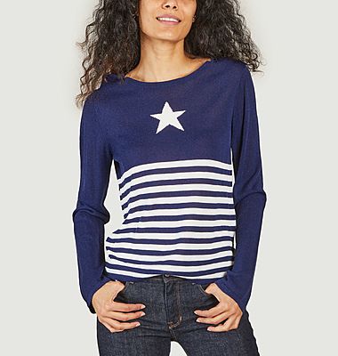 Pull rayé Etoile