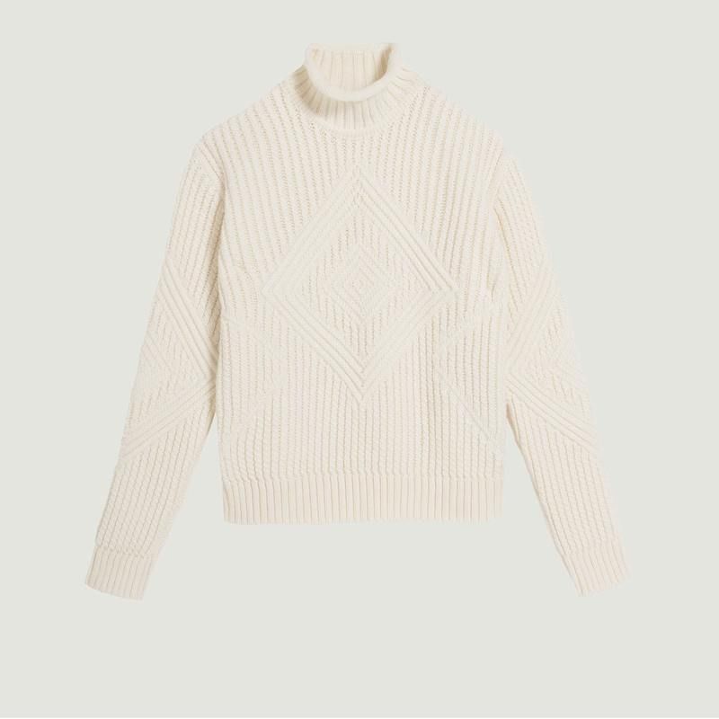 Pull Trek Maille Fantaisie Laine Mélangée - agnès b.