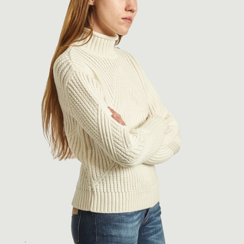 Pull Trek Maille Fantaisie Laine Mélangée - agnès b.
