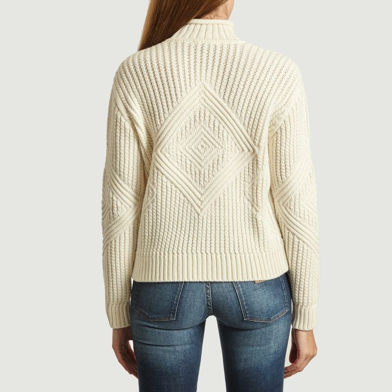 Pull Trek Maille Fantaisie Laine Mélangée - agnès b.