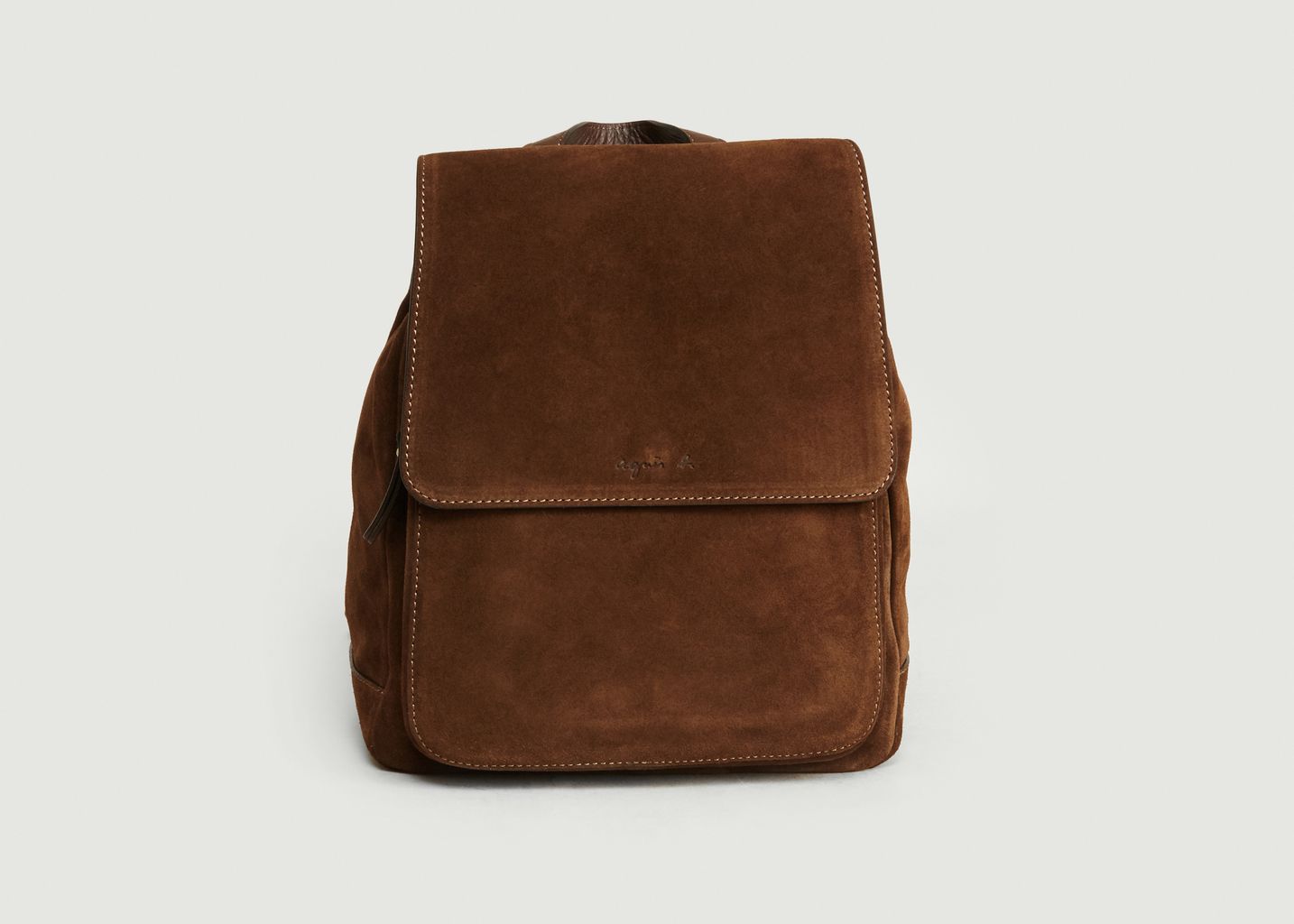 Sac à Dos Emma Cuir Nubuck Chocolat Agnès B. | L’Exception