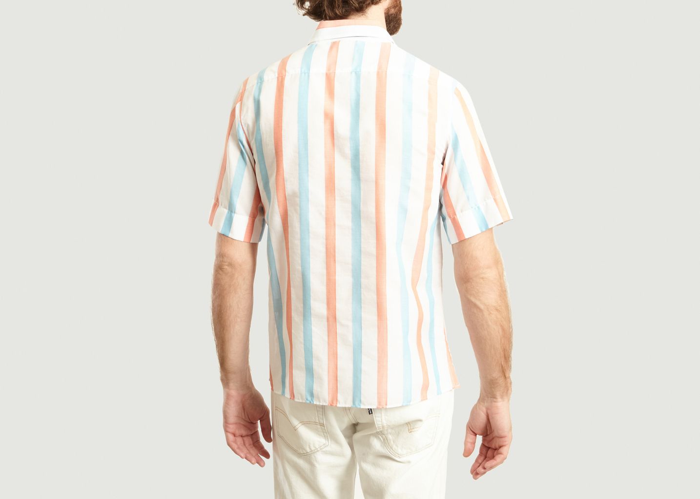 SS Cotton Striped Shirt - agnès b.
