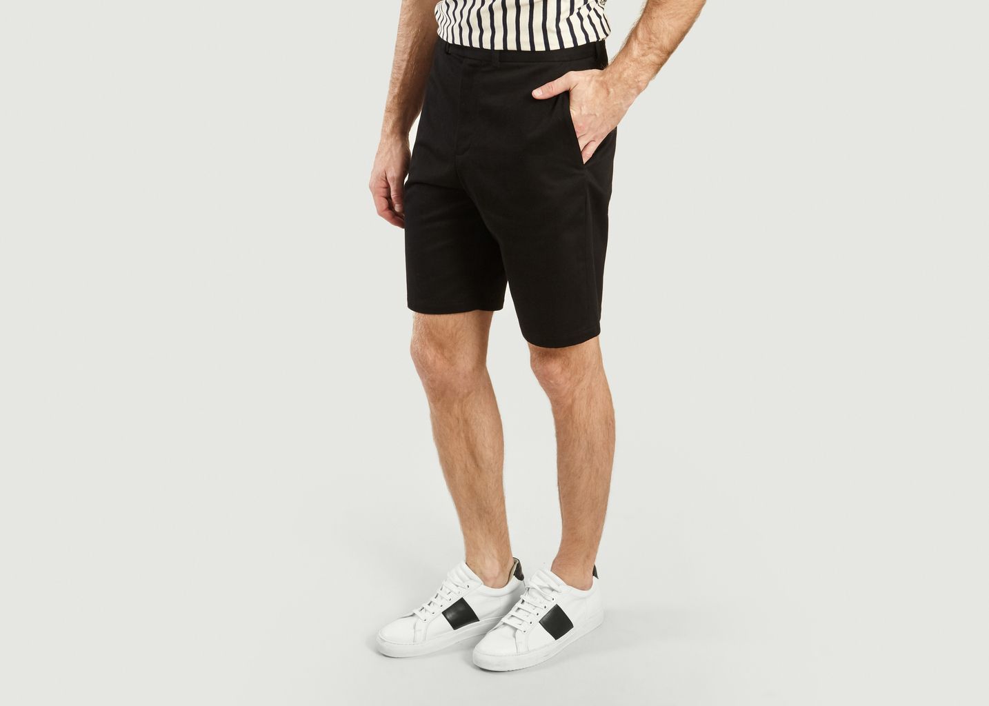 Jamming cotton bermuda shorts - agnès b.