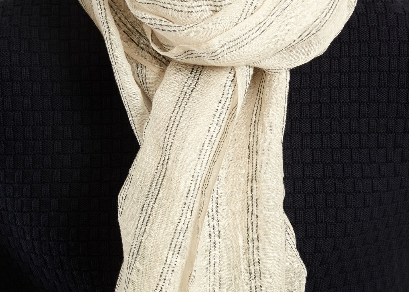 Tao striped print scarf - agnès b.
