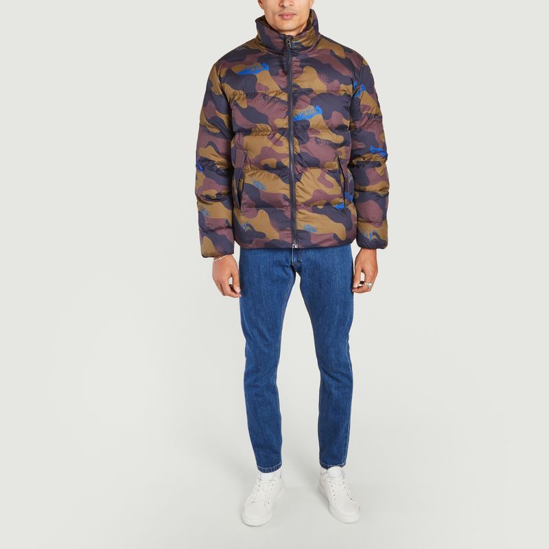 Obifem camouflage pattern short down jacket - Aigle