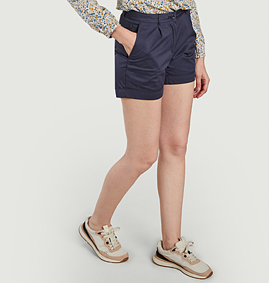 Straight cut high waist shorts